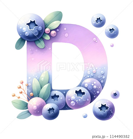 3D letter D 114490382