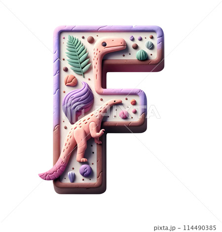 3d letter F 114490385