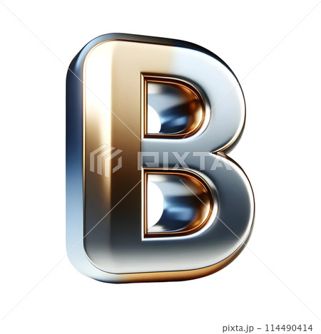 3D letter B 3D letter B 114490414