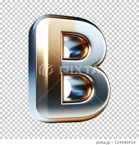 3D letter B 3D letter B 114490414
