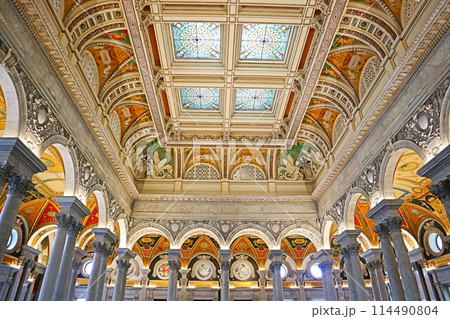 アメリカ議会図書館のメインホール アメリカ議会図書館のメインホール 114490804