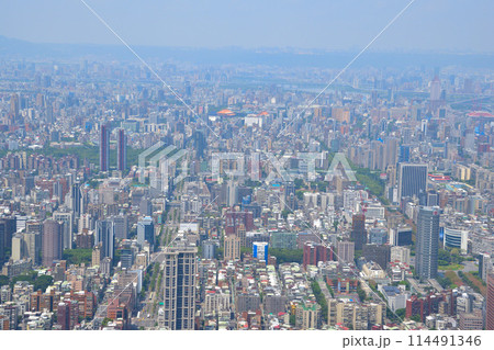 都市風景　台北市　展望　台北101より 114491346
