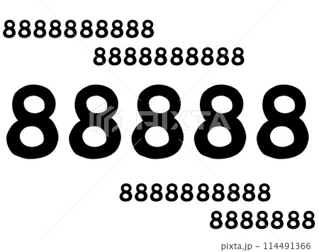 888ネット用語の拍手マーク/手描きイラスト 888ネット用語の拍手マーク/手描きイラスト 114491366