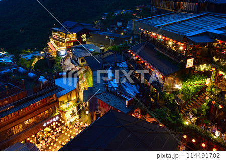 夜景 台湾 九份 夜景 台湾 九份 114491702