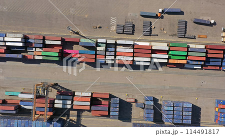Cargo terminal aerial view Cargo terminal aerial view 114491817