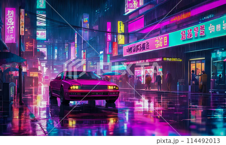 Neon punk city 114492013
