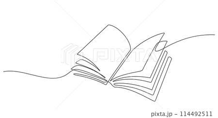 opened book continous line drawing minimalism decorative art opened book continous line drawing minimalism decorative art 114492511