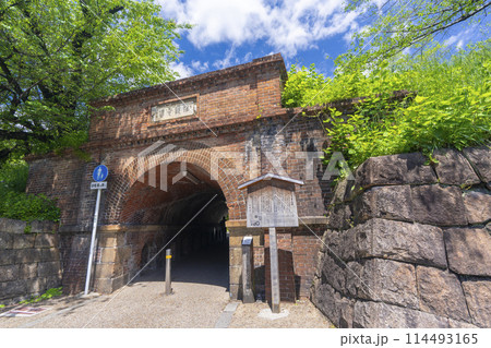 京都　新緑に包まれた「ねじりまんぽ」 114493165