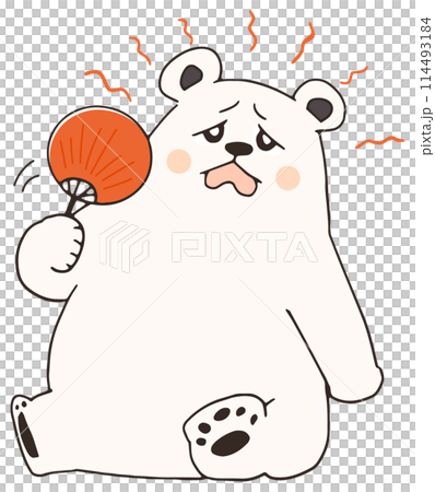Cute polar bear character 114493184