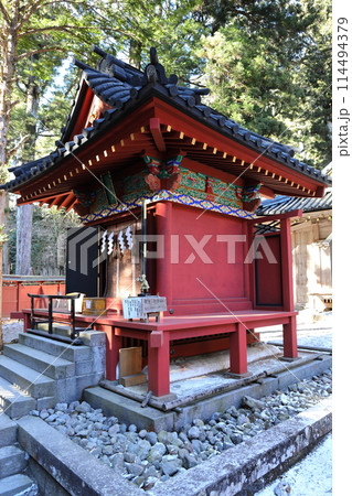 世界遺産 日光二荒山神社 神苑 神楽殿 世界遺産 日光二荒山神社 神苑 神楽殿 114494379