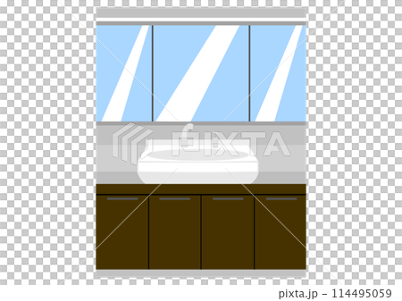 三面鏡のある洗面台 三面鏡のある洗面台 114495059