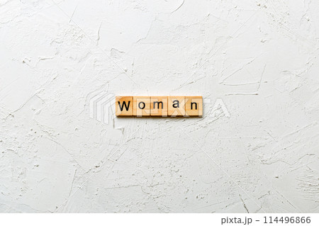 training word written on wood block. training text on table, concept 114496866