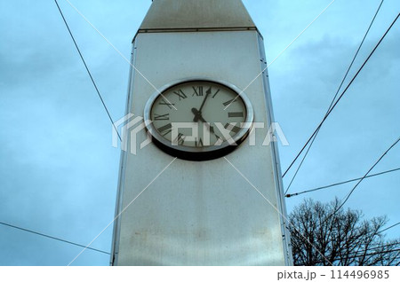 the clock tower on the sky the clock tower on the sky 114496985