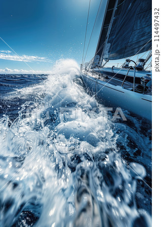 Dynamic yachting adventure at sea 114497432