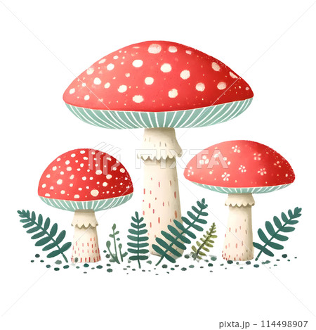 vector illustration of a mushroom 114498907