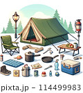 アウトドア用品のイラスト 114499983