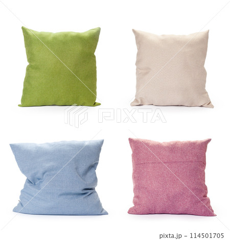 pillows on white background 114501705