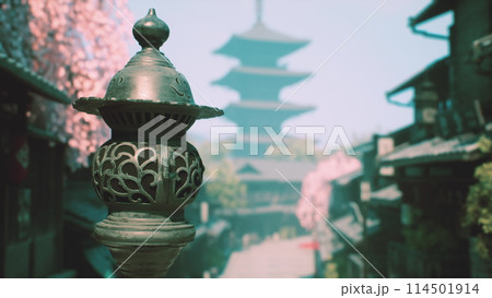 beautiful tample in Kyoto japan 114501914