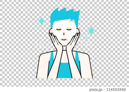 Young man doing a pack 114503840