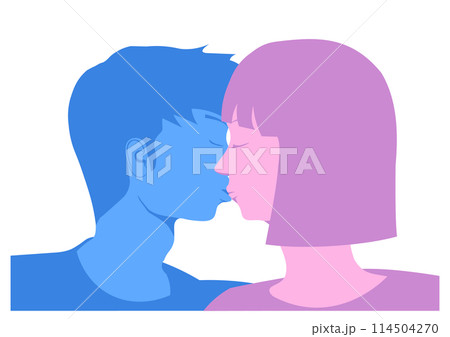 キスをする男女 114504270