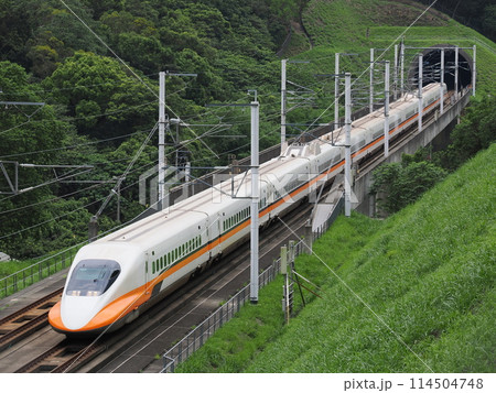 台湾高速鉄道　700T型　快官　高鐵景觀橋にて 114504748
