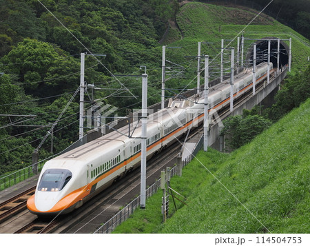 台湾高速鉄道　700T型　快官　高鐵景觀橋にて 114504753