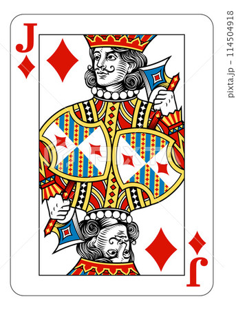 Jack of Diamonds Design from Deck of Playing Cards Jack of Diamonds Design from Deck of Playing Cards 114504918