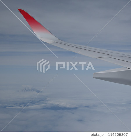 エアバスA350の翼と富士山 エアバスA350の翼と富士山 114506807