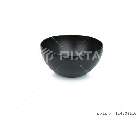 Black bowl on write background Black bowl on write background 114508116