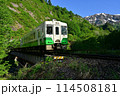 只見線　浅草岳を望む 114508181