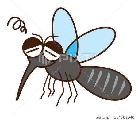 元気がない憂鬱な蚊のイラスト 元気がない憂鬱な蚊のイラスト 114508940