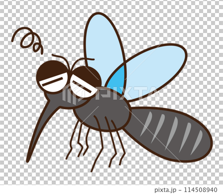 元気がない憂鬱な蚊のイラスト 元気がない憂鬱な蚊のイラスト 114508940