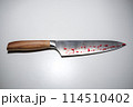 knife with blood	 114510402