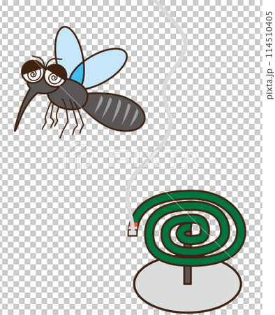 Mosquito coils and a listless mosquito 114510405