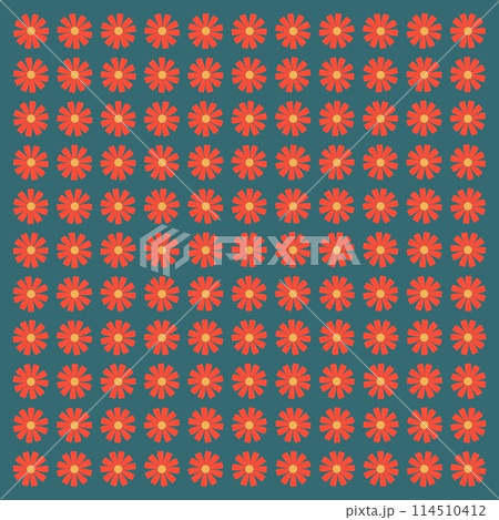 花のモチーフでできた壁紙イラスト 花のモチーフでできた壁紙イラスト 114510412