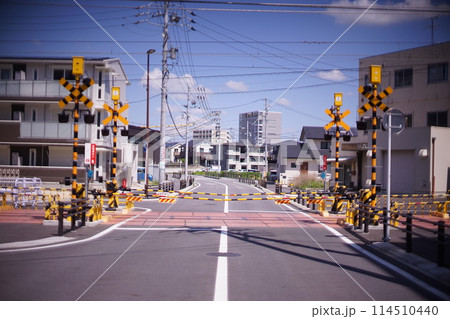 地方の線路：踏切 114510440