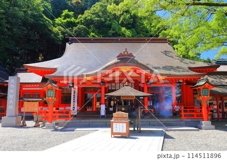 【和歌山県】快晴の熊野那智大社（礼殿） 114511896