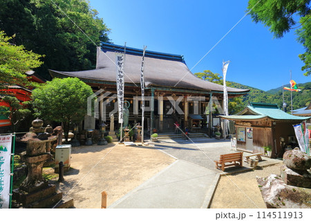 【和歌山県】快晴の那智山青岸渡寺(本堂) 【和歌山県】快晴の那智山青岸渡寺(本堂) 114511913