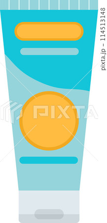 Cosmetic packaging plastic tube cream vector Cosmetic packaging plastic tube cream vector 114513148