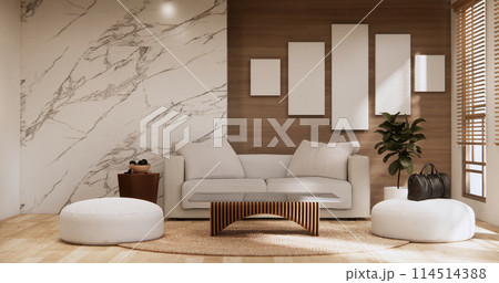sofa armchair minimalist design muji style.3D rendering sofa armchair minimalist design muji style.3D rendering 114514388