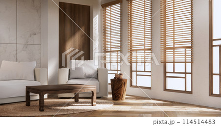 sofa armchair minimalist design muji style.3D rendering sofa armchair minimalist design muji style.3D rendering 114514483