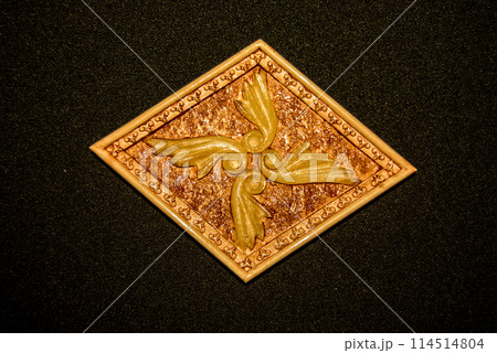 Ceramic decor. Bathroom finishing. Decorates the interior of the bathroom. It crashes into the tile. 114514804