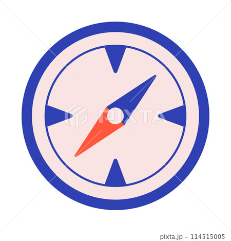 Compass flat icon, travelling concept. Vector illustration isolated on white background. Element for print, banner, card, brochure, logo. Compass flat icon, travelling concept. Vector illustration isolated on white background. Element for print, banner, card, brochure, logo. 114515005