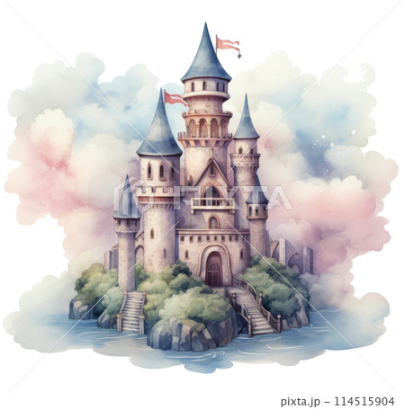 Majestic Castle in the Clouds 114515904