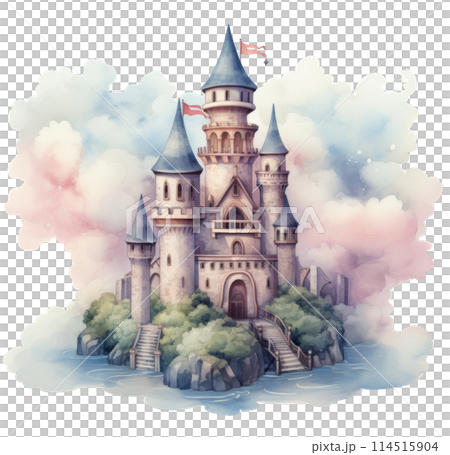 Majestic Castle in the Clouds 114515904