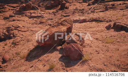 Rock Formation Amid Desert Rock Formation Amid Desert 114516706