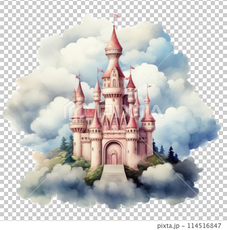 Majestic Castle in the Clouds 114516847