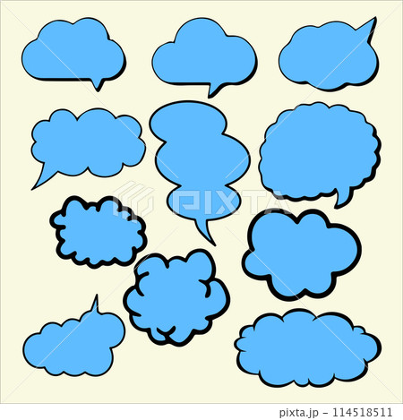 design of clouds illustration 114518511