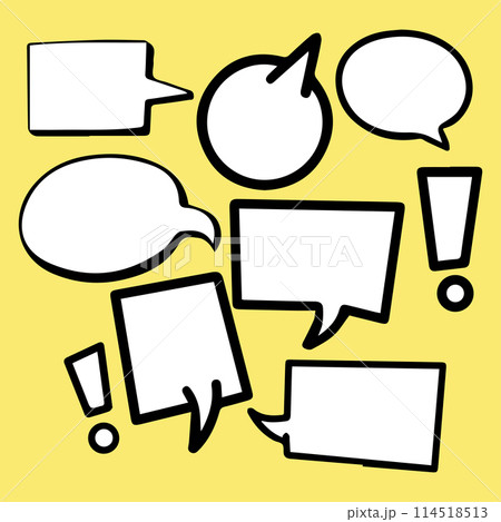 vector set of colorful speech bubbles 114518513