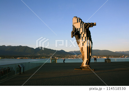 Digital Orca statue in Vancouver, Canada 114518530